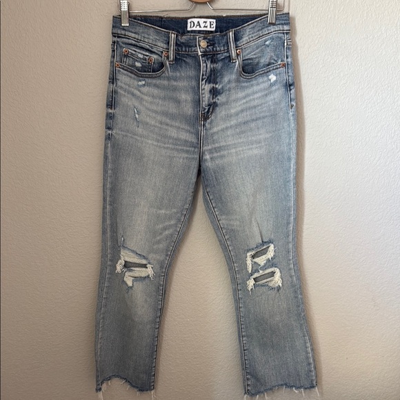 Daze Jeans Shy Girl Women's Light Blue Distressed Jeans - Picture 4 of 11